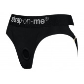 Черные трусики для насадок Heroine Lingerie Harness - size XL - Strap-on-me - купить с доставкой в Красноярске