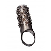 Дымчатая насадка на пенис с выпуклостями - 12 см. - Sex Expert - в Красноярске купить с доставкой