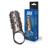 Дымчатая насадка на пенис с выпуклостями - 12 см. - Sex Expert - в Красноярске купить с доставкой
