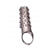 Дымчатая насадка на пенис с шипами и выпуклостями - 12 см. - Sex Expert - в Красноярске купить с доставкой