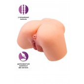 Телесный реалистичный мастурбатор-полуторс с 2 любовными входами - No Name - в Красноярске купить с доставкой