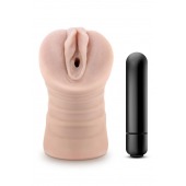 Телесный мастурбатор-вагина Ayumi с вибрацией - Blush Novelties - в Красноярске купить с доставкой