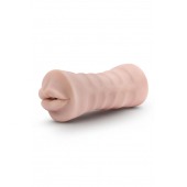 Телесный мастурбатор-ротик Nicole Vibrating Masturbator - Blush Novelties - в Красноярске купить с доставкой