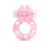 Розовое эрекционное виброкольцо в форме зайчика - 1137 - в Красноярске купить с доставкой