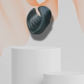 Серый сквозной мастурбатор с вибрацией Manwan Starter - Manwan - в Красноярске купить с доставкой