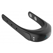 Черное эрекционное виброкольцо на ремешках - Boys of Toys - в Красноярске купить с доставкой