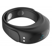 Черное эрекционное виброкольцо на ремешках - Boys of Toys - в Красноярске купить с доставкой