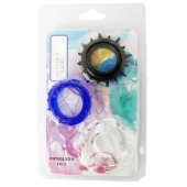 Набор из 3 эрекционных колец разного цвета и рельефа - Boys of Toys - в Красноярске купить с доставкой