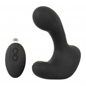 Черная анальная вибропробка с функцией расширения RC Butt Plug with 3 functions - Orion - в Красноярске купить с доставкой
