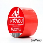 Красный скотч для фиксации Non-Sticky Bondage Tape - 15 м. - Intoyou - купить с доставкой в Красноярске