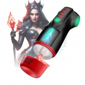 Интерактивный мастурбатор Raven с вакуумом, вибрацией и подсветкой - Shots Media BV - в Красноярске купить с доставкой