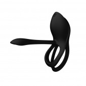 Черное эрекционное виброкольцо Bayek с пультом ДУ - Zalo - в Красноярске купить с доставкой