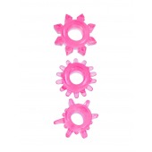 Комплект из трех розовых эрекционных колец - Erowoman-Eroman - в Красноярске купить с доставкой