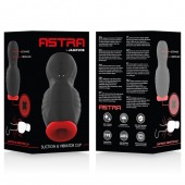 Черно-красный мастурбатор с вибрацией и всасыванием - JAMYJOB - в Красноярске купить с доставкой