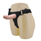 Реалистичный страпон-фаллоимитатор на трусиках Ultra Passionate Harness - 15 см. - Baile - купить с доставкой в Красноярске