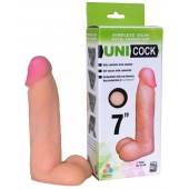 Фаллическая насадка Харнесс UNICOCK 7  - 19 см. - LOVETOY (А-Полимер) - купить с доставкой в Красноярске