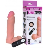 Фаллическая насадка Харнесс UNICOCK 8  с вибрацией - 20 см. - LOVETOY (А-Полимер) - купить с доставкой в Красноярске