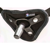 Страпон с 2 насадками и вибрацией UniStrap - 19 и 12 см. - LOVETOY (А-Полимер) - купить с доставкой в Красноярске