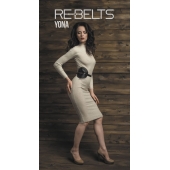 Пояс с клёпками Yona Black - Rebelts - купить с доставкой в Красноярске