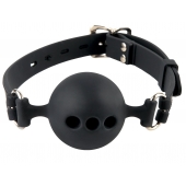 Силиконовый кляп-шар с отверстиями для дыхания Silicone Breathable Ball Gag Small - Pipedream - купить с доставкой в Красноярске