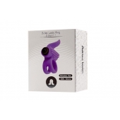 Эрекционное кольцо с подхватом мошонки и стимуляцией клитора Bullet Lastic Ring - Adrien Lastic - в Красноярске купить с доставкой