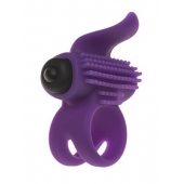 Эрекционное кольцо с подхватом мошонки и стимуляцией клитора Bullet Lastic Ring - Adrien Lastic - в Красноярске купить с доставкой