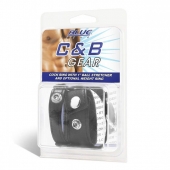 Утяжка для мошонки и пениса Cock Ring With 1  Ball Stretcher And Optional Weight Ring - BlueLine - купить с доставкой в Красноярске