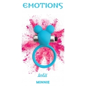 Голубое эрекционное виброколечко Emotions Minnie Breeze - Lola Games - в Красноярске купить с доставкой