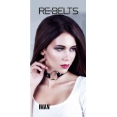 Чёрный чокер-кляп Iman Black - Rebelts - купить с доставкой в Красноярске