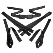 Бондажный набор из сатиновых лент Bordeaux 5 Piece Satin Bondage Set - XR Brands - купить с доставкой в Красноярске