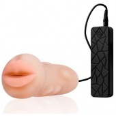 Мастурбатор-ротик с вибрацией REALSTUFF VIBRATING MASTURBATOR MOUTH - Dream Toys - в Красноярске купить с доставкой