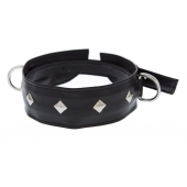 Полиуретановый ошейник с пуклями и D-кольцами Collar with Studs - Blush Novelties - купить с доставкой в Красноярске
