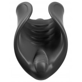 Чёрный мастурбатор Vibrating Silicone Stimulator с вибрацией - Pipedream - в Красноярске купить с доставкой