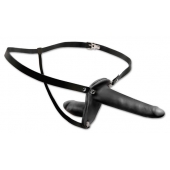 Женский страпон с вагинальной пробкой Double Penetrix Strap-on - 15 см. - Pipedream - купить с доставкой в Красноярске