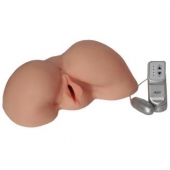 Телесная вибровагина из киберкожи с выносным пультом - LOVETOY (А-Полимер) - в Красноярске купить с доставкой