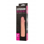 Телесная насадка-удлинитель Extension sleeve - 17 см. - Sitabella - в Красноярске купить с доставкой