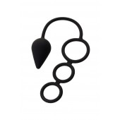 Тройное эрекционное кольцо с анальным хвостом Drop M-size - Erotist Adult Toys - в Красноярске купить с доставкой