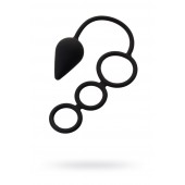 Тройное эрекционное кольцо с анальным хвостом Drop M-size - Erotist Adult Toys - в Красноярске купить с доставкой