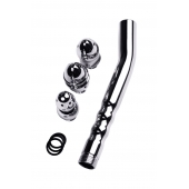 Металлический анальный душ с тремя насадками - ToyFa - купить с доставкой в Красноярске