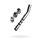 Металлический анальный душ с тремя насадками - ToyFa - купить с доставкой в Красноярске