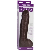 Большая насадка для трусиков Vac-U-Lock Realistic Hung - 31,7 см. - Doc Johnson - купить с доставкой в Красноярске