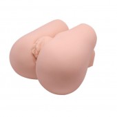 Реалистичный мастурбатор с вибрацией и двумя тоннелями - вагиной и анусом - Baile - в Красноярске купить с доставкой