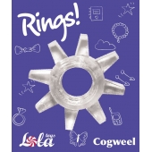 Прозрачное эрекционное кольцо Rings Cogweel - Lola Games - в Красноярске купить с доставкой