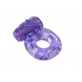 Фиолетовое эрекционное кольцо с вибрацией Rings Axle-pin - Lola Games - в Красноярске купить с доставкой