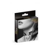 Черный чокер с замком в форме сердца - Bijoux Pour Toi - купить с доставкой в Красноярске