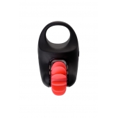 Чёрно-красное эрекционное виброкольцо Erotist - Erotist Adult Toys - в Красноярске купить с доставкой