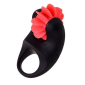 Чёрно-красное эрекционное виброкольцо Erotist - Erotist Adult Toys - в Красноярске купить с доставкой