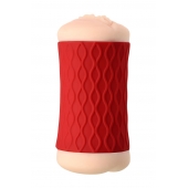 Двухсторонний мастурбатор JOS  NADIN в красном цилиндре - JOS - в Красноярске купить с доставкой