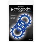 Набор из 3 синих эрекционных колец Renegade Gears - NS Novelties - в Красноярске купить с доставкой