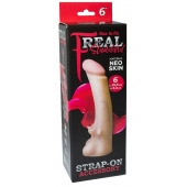 Телесная насадка REAL Standard с усиками на основании - 19 см. - LOVETOY (А-Полимер) - купить с доставкой в Красноярске